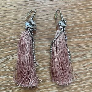 Anthropologie • Shiraleah Pink Fringe Earrings
